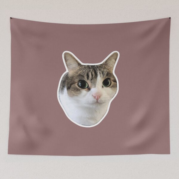 Item preview, MEME - Cute White Cat with Big Eyes (Collection6-2) designed and sold by MetichaiTH.