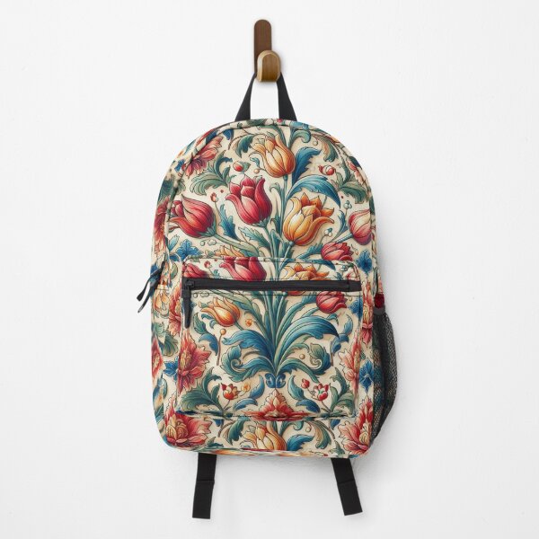 Item preview, Exquisite Turkish Pillow with Vibrant Tulip Floral Pattern - Perfect for Home Decor designed and sold by Psycho-Crazy.