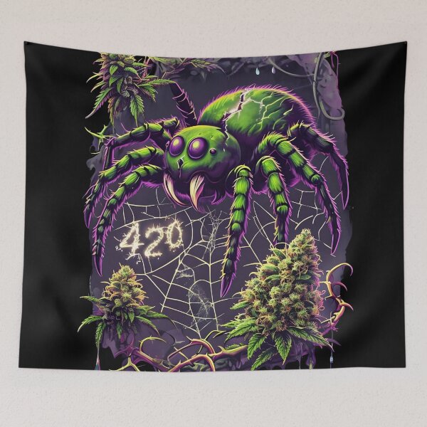 Item preview, 420 spider with marijuana buds designed and sold by EccentricsByE.