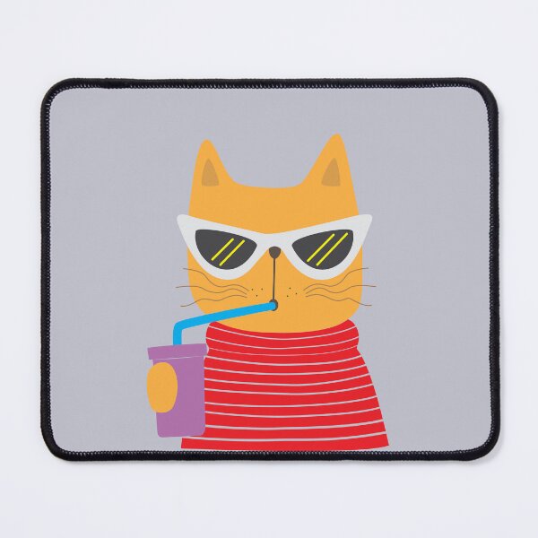 Item preview, Cat in Turtleneck Sipping Drink designed and sold by pineconebutter.