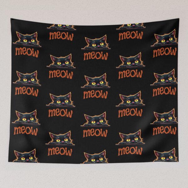 Item preview, Meow | Cute black cat design designed and sold by InkredibleZ.