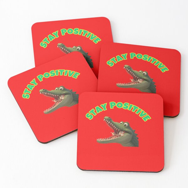 Item preview, "Stay Positive - Stay positive - Funny Crocodile T-Shirt designed and sold by ArnoDesign33.