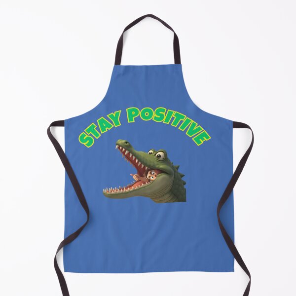 Item preview, "Stay Positive - Stay positive - Funny Crocodile T-Shirt designed and sold by ArnoDesign33.