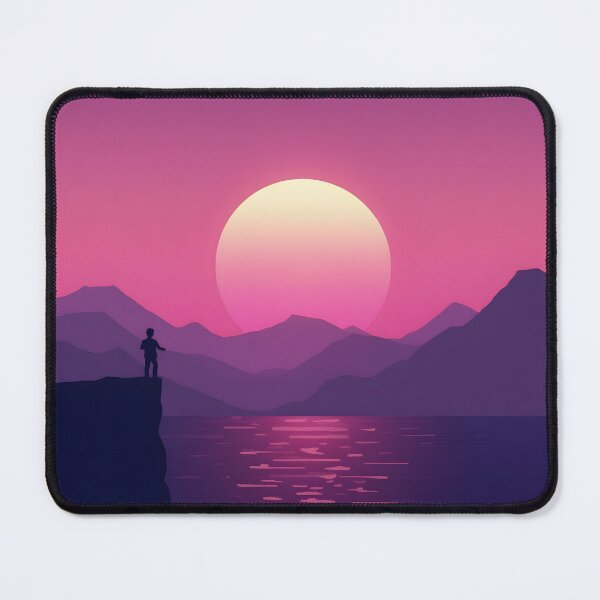 Item preview, Tranquil Eve: Serene Sunset and Solitude designed and sold by AbstractAuraArt.