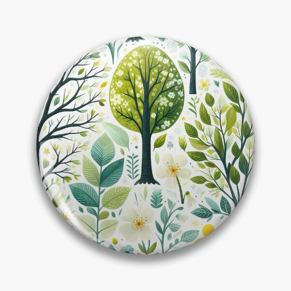 Item preview, Spring Flowers And Trees designed and sold by Funny Vintage Stickers And T-Shirts.