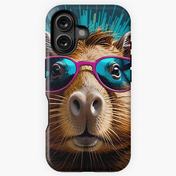 Item preview, Cool pop capybara with sunglasses designed and sold by stableImaginarium.