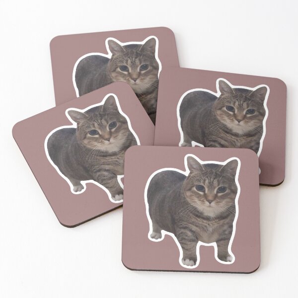 Item preview, MEME - Tiny Cat Standing Confidently (Collection6-12) designed and sold by MetichaiTH.