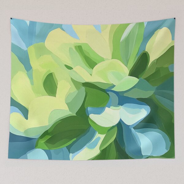 Item preview, Lime & Aqua Abstract  designed and sold by JLSiegleStudio.