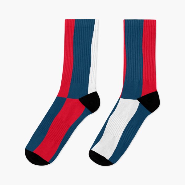 Item preview, Sporty Shifted Cleveland Stripes in Blue and Red and White designed and sold by Deutschic.