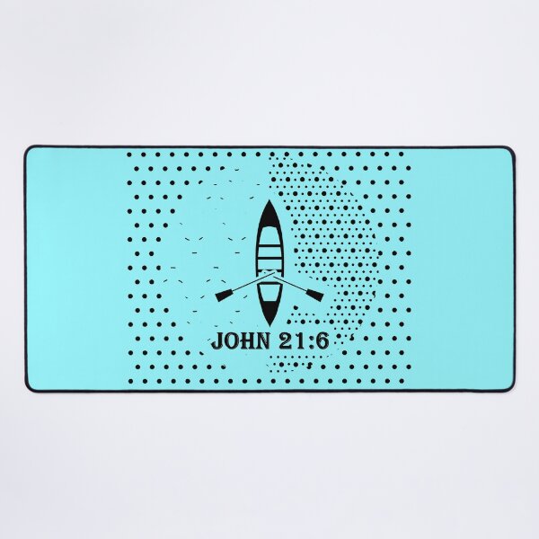 Item preview, John 21:6 - Jesus and his disciples - Bible verse Inspired minimal Abstract Christian Art (Black) designed and sold by ZechJohnRB.