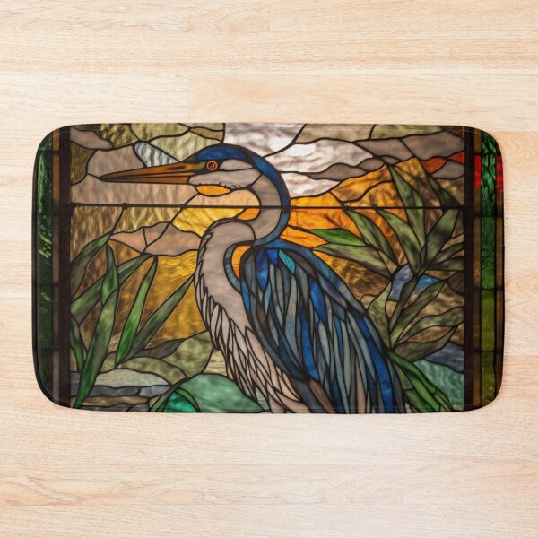 Item preview, Heron in Stained Glass designed and sold by RedHandedOD.