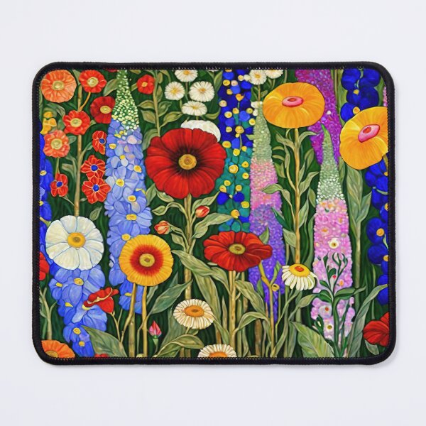 Aperçu de l'œuvre Jardin de fleurs Gustav Klimt créée et vendue par maniacfitness.