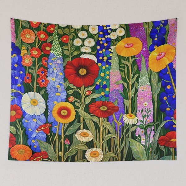 Item preview, Gustav Klimt Flower Garden designed and sold by maniacfitness.