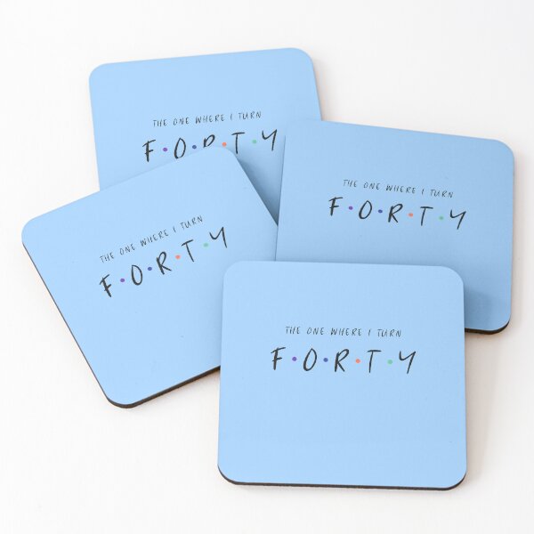 Item preview, The One Where I Turn F.O.R.T.Y – Funny 40th Birthday Design designed and sold by Grin22.