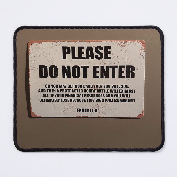 Item preview, Enter At Your Own Risk designed and sold by BadWolfStudios.