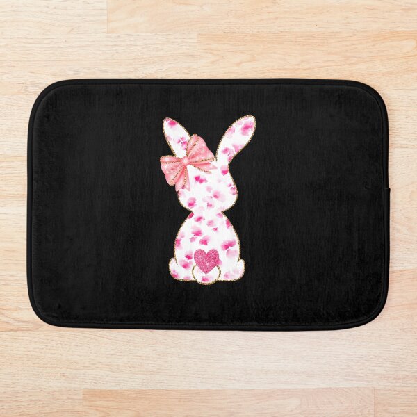 Item preview, Easter Chinoiserie Floral Bunny With Cute Pink Bow Coquette designed and sold by facegm.