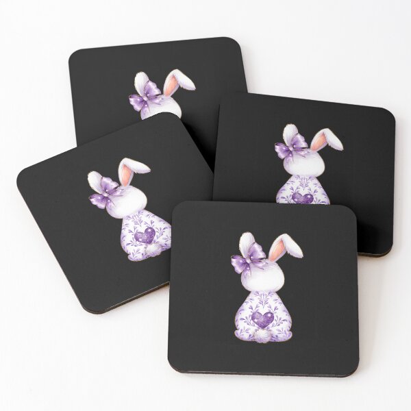 Item preview, Easter Chinoiserie Floral Bunny With Cute Pink Bow Coquette  designed and sold by facegm.