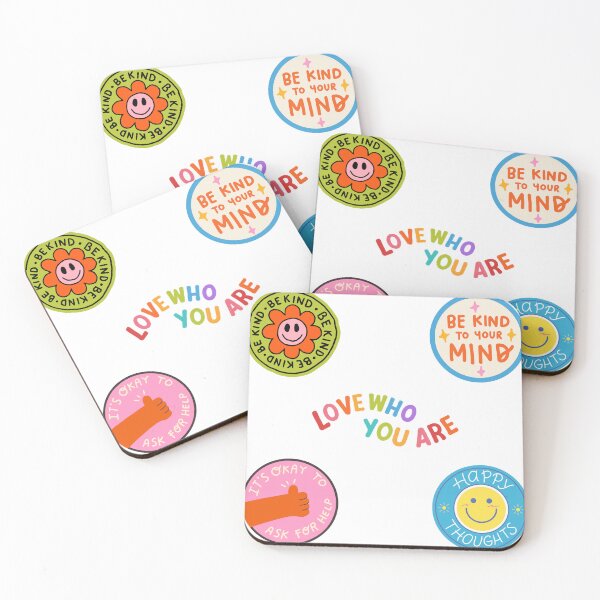Item preview, Colorful positive self care set designed and sold by PeachyLitchi.
