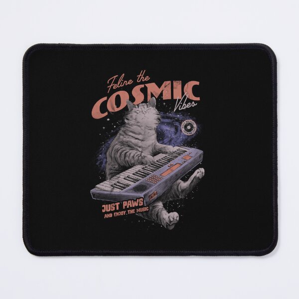 Item preview, Cosmic Vibes Funny Cat Music designed and sold by EduEly.