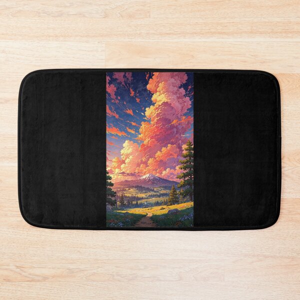 Item preview, Mountain landscape in anime style. designed and sold by ArtCraftLab.