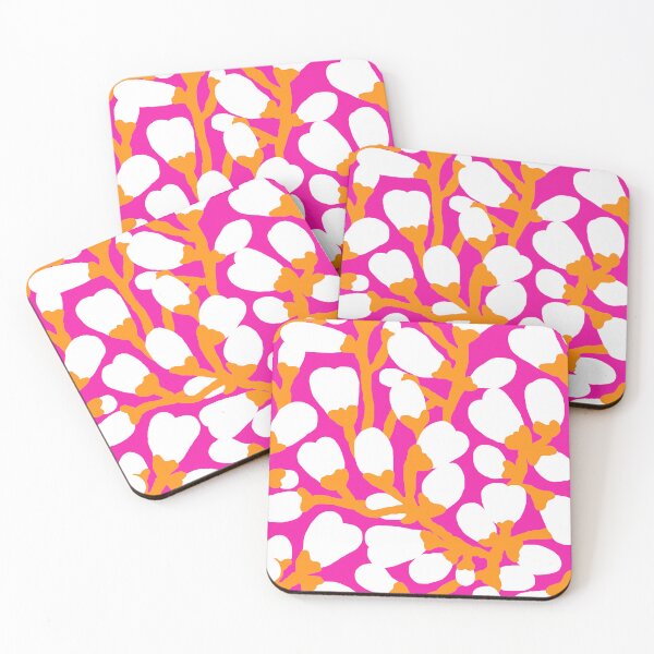 Item preview, Cute Little White Flowers With Pink and Orange Aesthetic designed and sold by Deutschic.
