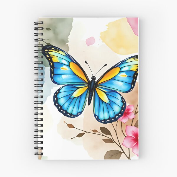 Item preview, Cerulean Butterfly & Floral Harmony designed and sold by Shirtastically.