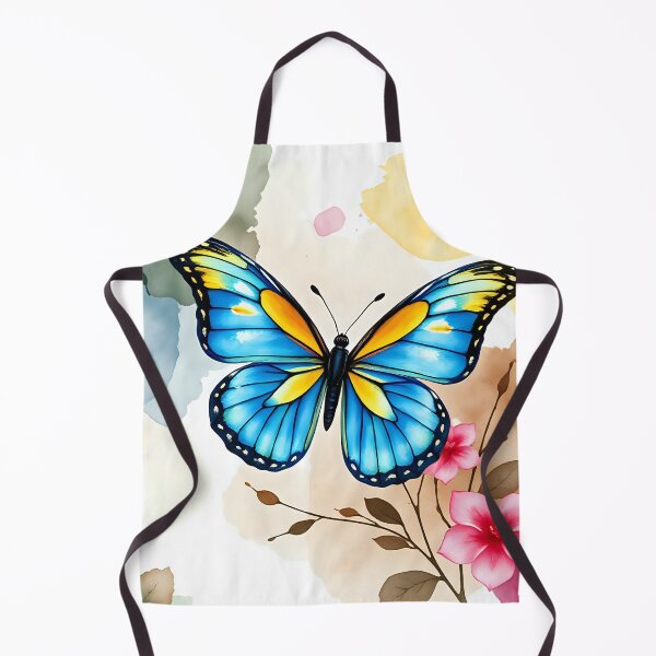 Item preview, Cerulean Butterfly & Floral Harmony designed and sold by Shirtastically.