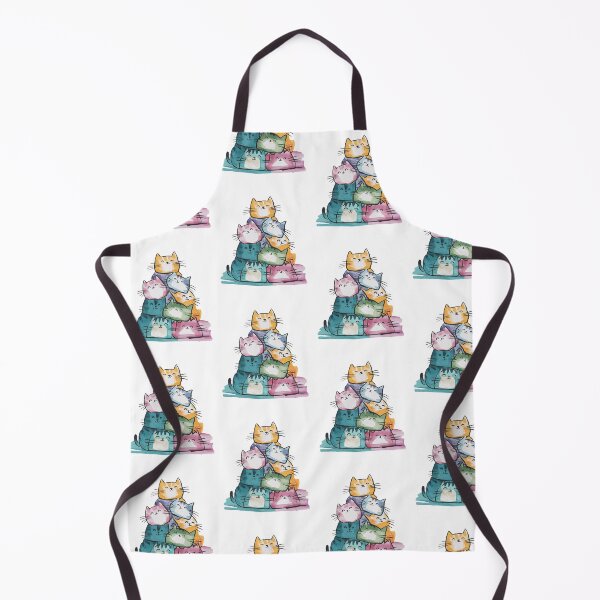 Item preview, Modern Trendy Colorful Watercolor Stack Cat designed and sold by SOUFIANE1991.