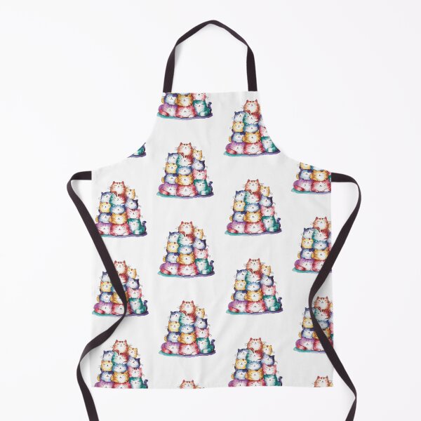 Item preview, Modern Trendy Colorful Watercolor Stack Cat designed and sold by SOUFIANE1991.