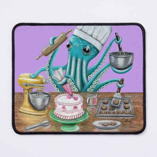 Item preview, OctoBaker designed and sold by GardenPartyArt.
