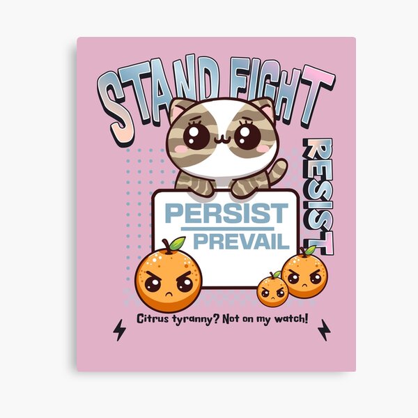 Vista previa del artículo con la obra «Resistir Persistir Prevalecer», diseñado y vendido por BaffledSnout.