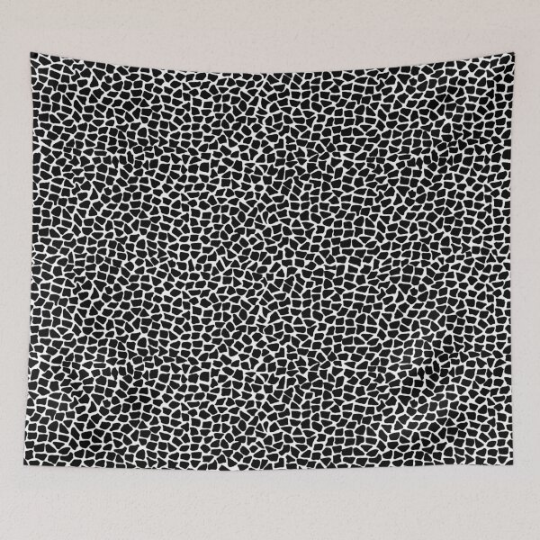 Aperçu de l'œuvre Motif de mosaïque noir et blanc créée et vendue par Vanka.