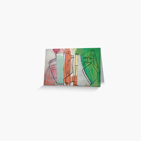Orange houses Greeting Card