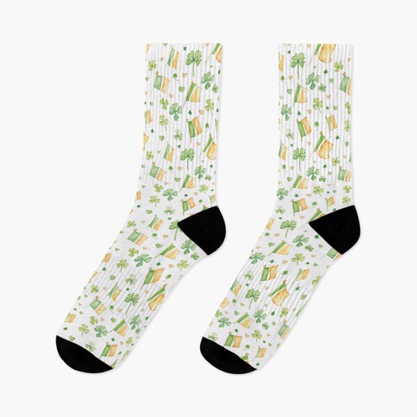 Item preview, watercolour Irish flags (St Paddy's Day) designed and sold by PoppyLaneStudio.