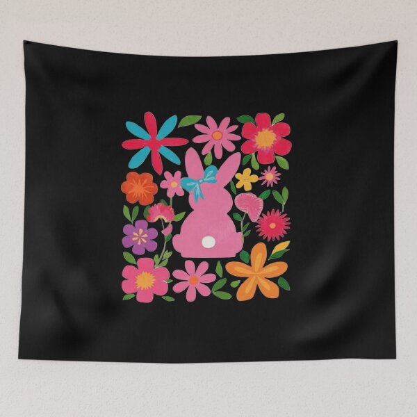 Item preview, Boho Easter Bunny Happy Easter Floral Spring Easter Coquette  designed and sold by diyoor.