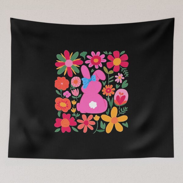 Item preview, Boho Easter Bunny Happy Easter Floral Spring Easter Coquette  designed and sold by diyoor.