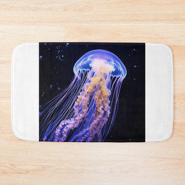 Item preview, Glowing Jellyfish in the Deep Blue designed and sold by vedadc.