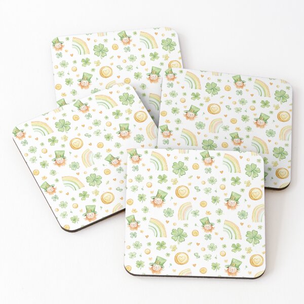 Item preview, watercolour st patrick's day celebration pattern designed and sold by PoppyLaneStudio.