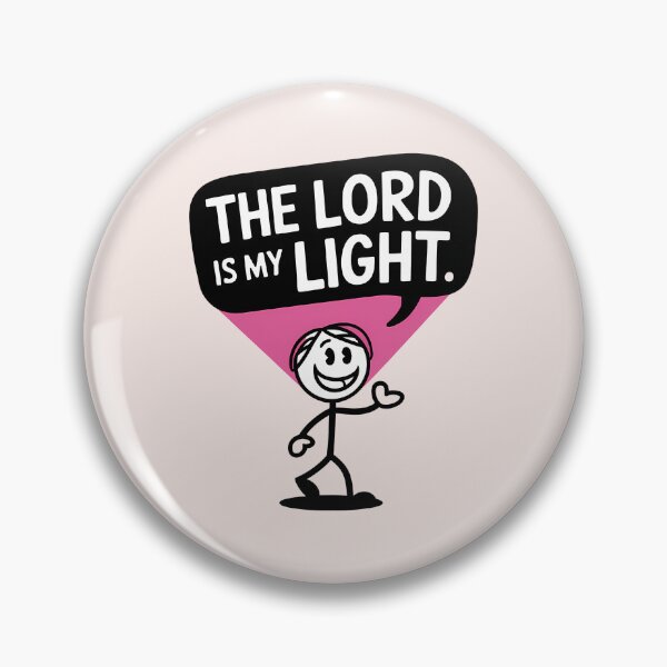 Item preview, The Lord Is My Light – Ps. 27:1 Dolled Up Jesus Pink Christian Quote designed and sold by  KnitLuv.