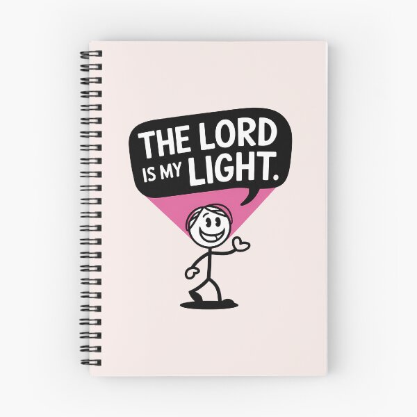 Item preview, The Lord Is My Light – Ps. 27:1 Dolled Up Jesus Pink Christian Quote designed and sold by  KnitLuv.