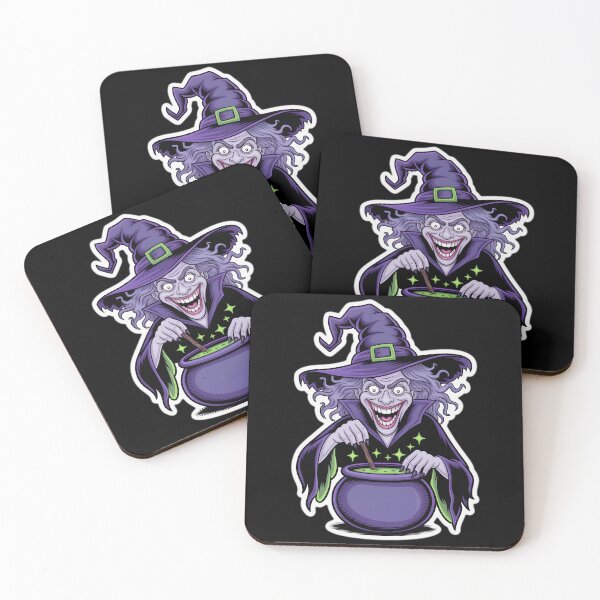 Item preview, Classic Witch and Her Cauldron - Fun Cartoon Design designed and sold by Diferenttees.