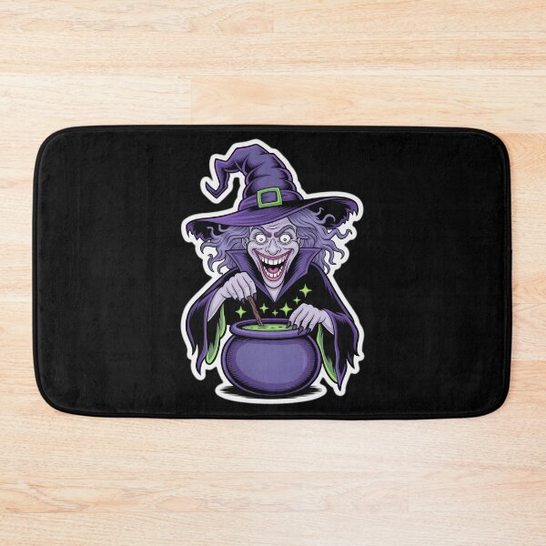 Item preview, Classic Witch and Her Cauldron - Fun Cartoon Design designed and sold by Diferenttees.