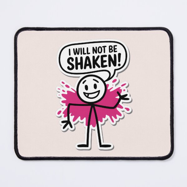 Item preview, I Will Not Be Shaken – Ps. 16:8 Dolled Up Jesus Pink Christian Quote designed and sold by KnitLuv.
