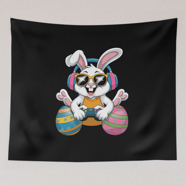 Item preview, Easter Day Rabbit Gamer Funny Video Games Boys Kids Bunny designed and sold by diyoor.