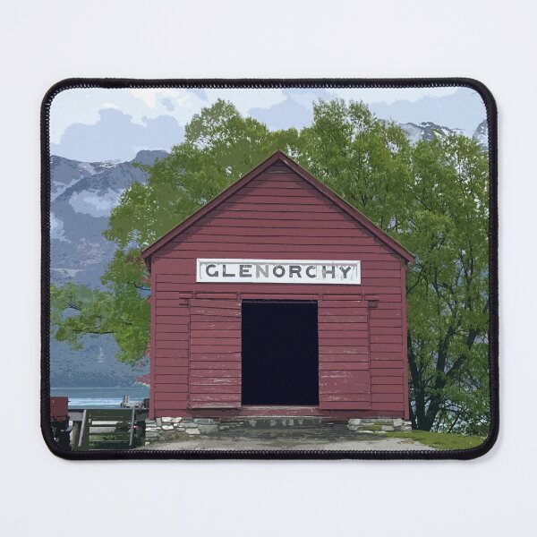 Item preview, Glenorchy Red Hut Queenstown New Zealand Vintage designed and sold by ashandbubu.