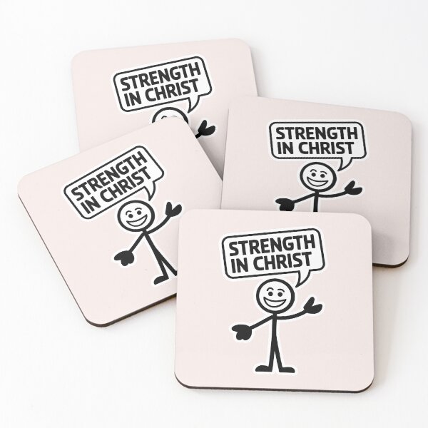 Item preview, Strength in Christ – Phil. 4:13 Dolled Up Jesus Christian Quote designed and sold by  KnitLuv.