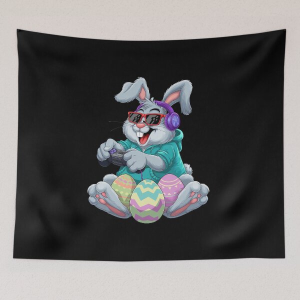 Item preview, Easter Day Rabbit Gamer Funny Video Games Boys Kids Bunny  designed and sold by diyoor.