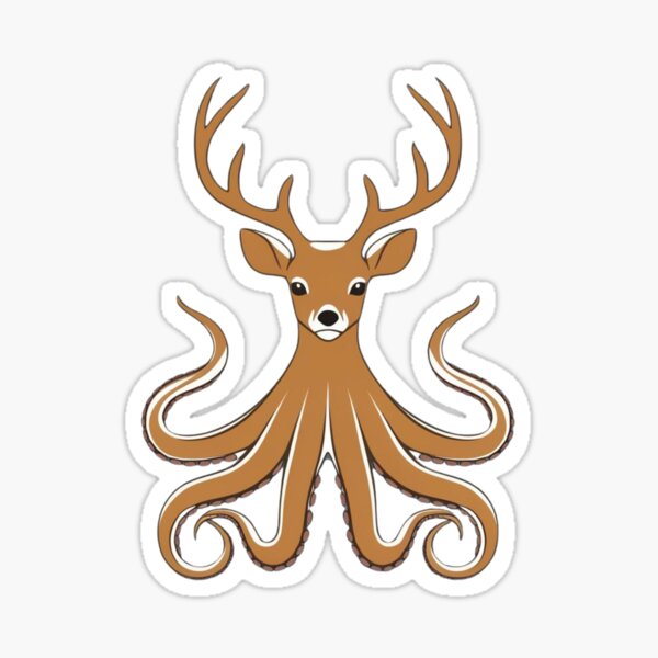 Item preview, OctoDeer – The Wild Fusion designed and sold by Doodle Whimsy.