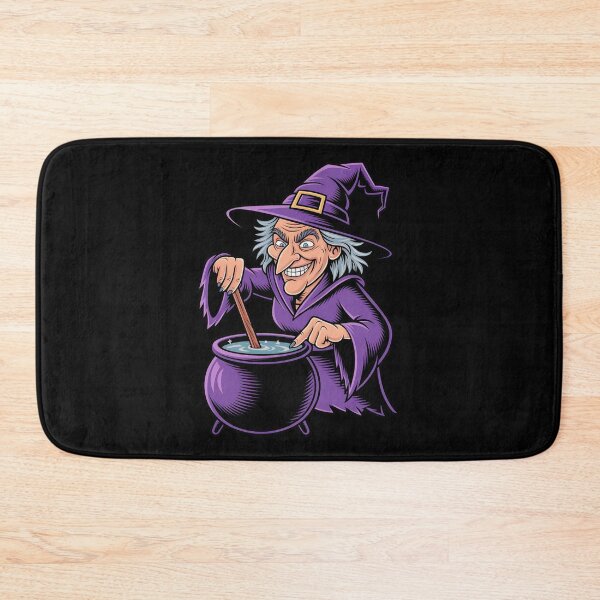 Item preview, Classic Witch and Her Cauldron - Fun Cartoon Design designed and sold by Diferenttees.