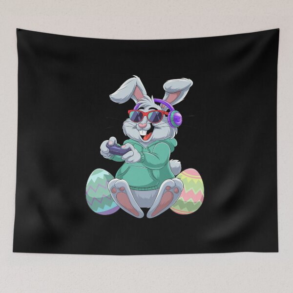 Item preview, Easter Day Rabbit Gamer Funny Video Games Boys Kids Bunny designed and sold by diyoor.